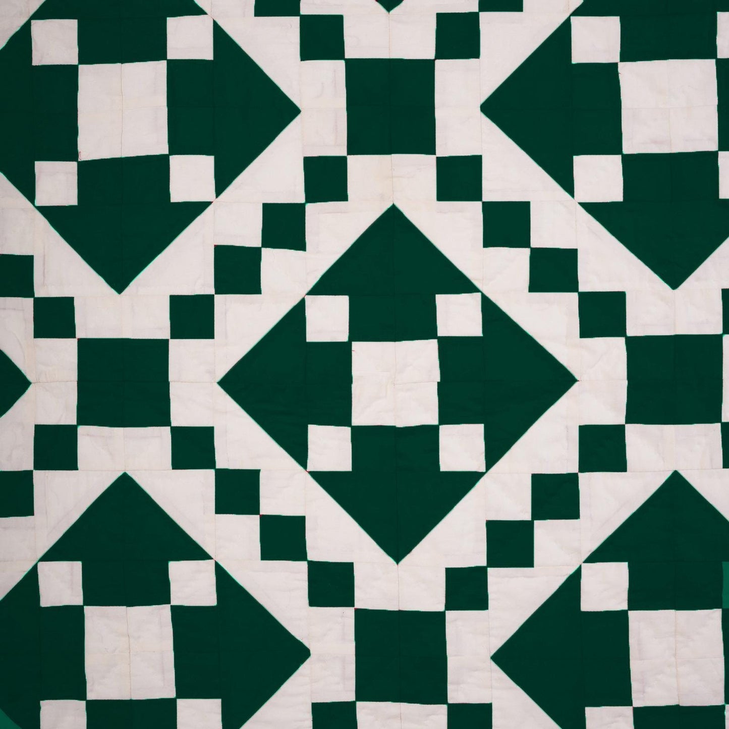 Wall hanging hand quilted quilt, Sofa Throw, Table topper, Baby Quilt Evergreen Diamond Patchwork cotton quilt by HOME HEART Brands