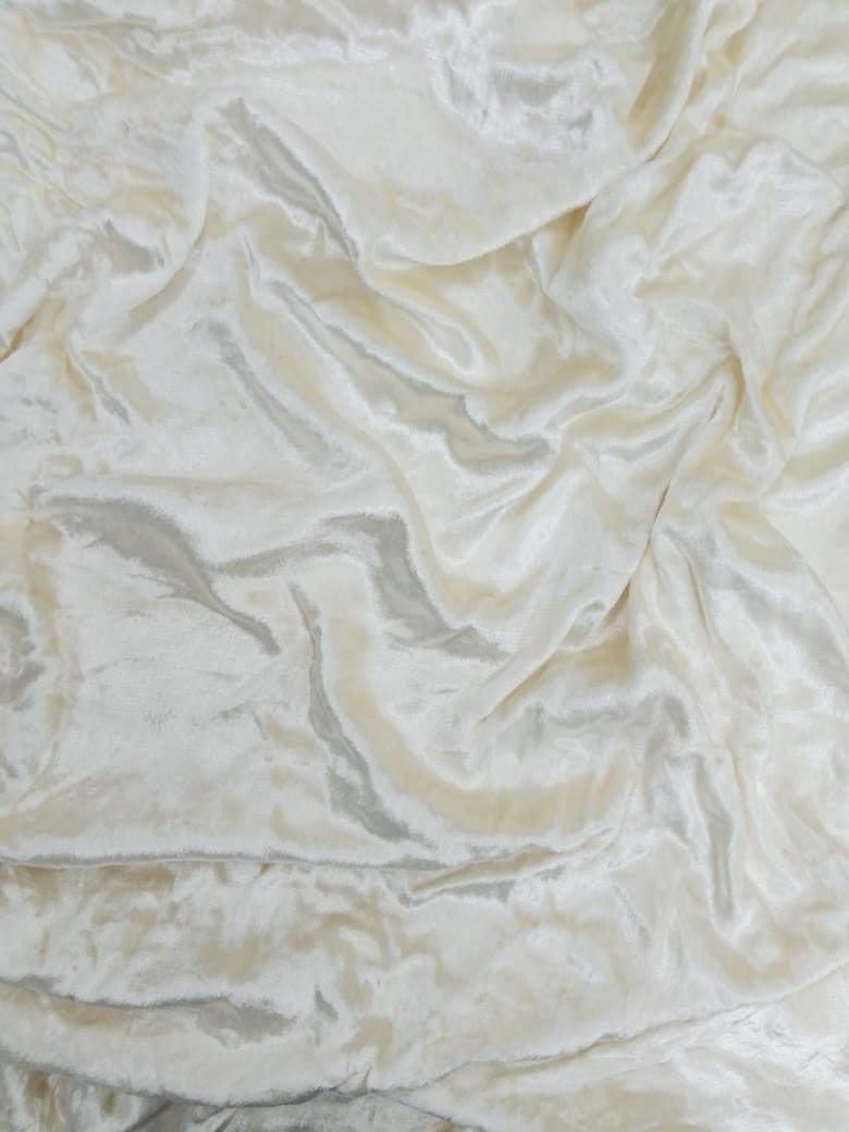 Fabric rayon Velvet Soft Luxe Finish  Elegant 42” wide yard meter in cut collection by HOME HEART Brands (Made in India)