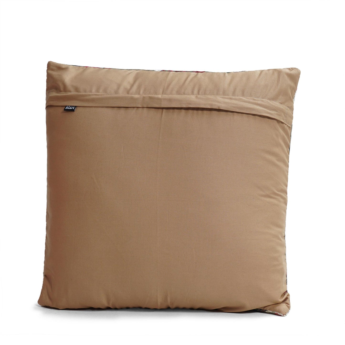 Hand made hand quilted patchwork pillow cover, cushion cover, throw pillow calico Dresden Plate Cushion by HOME HEART Brands(made in India)