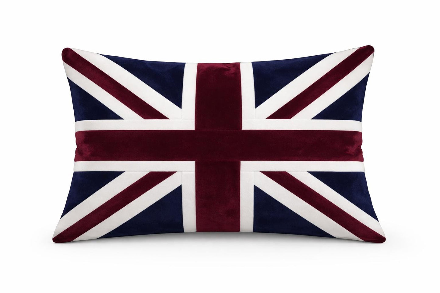 Velvet Union Jack pillow cover, cushion cover, three layered pillow not included micro velvet fabric by HOME HEART Brands(made in India)
