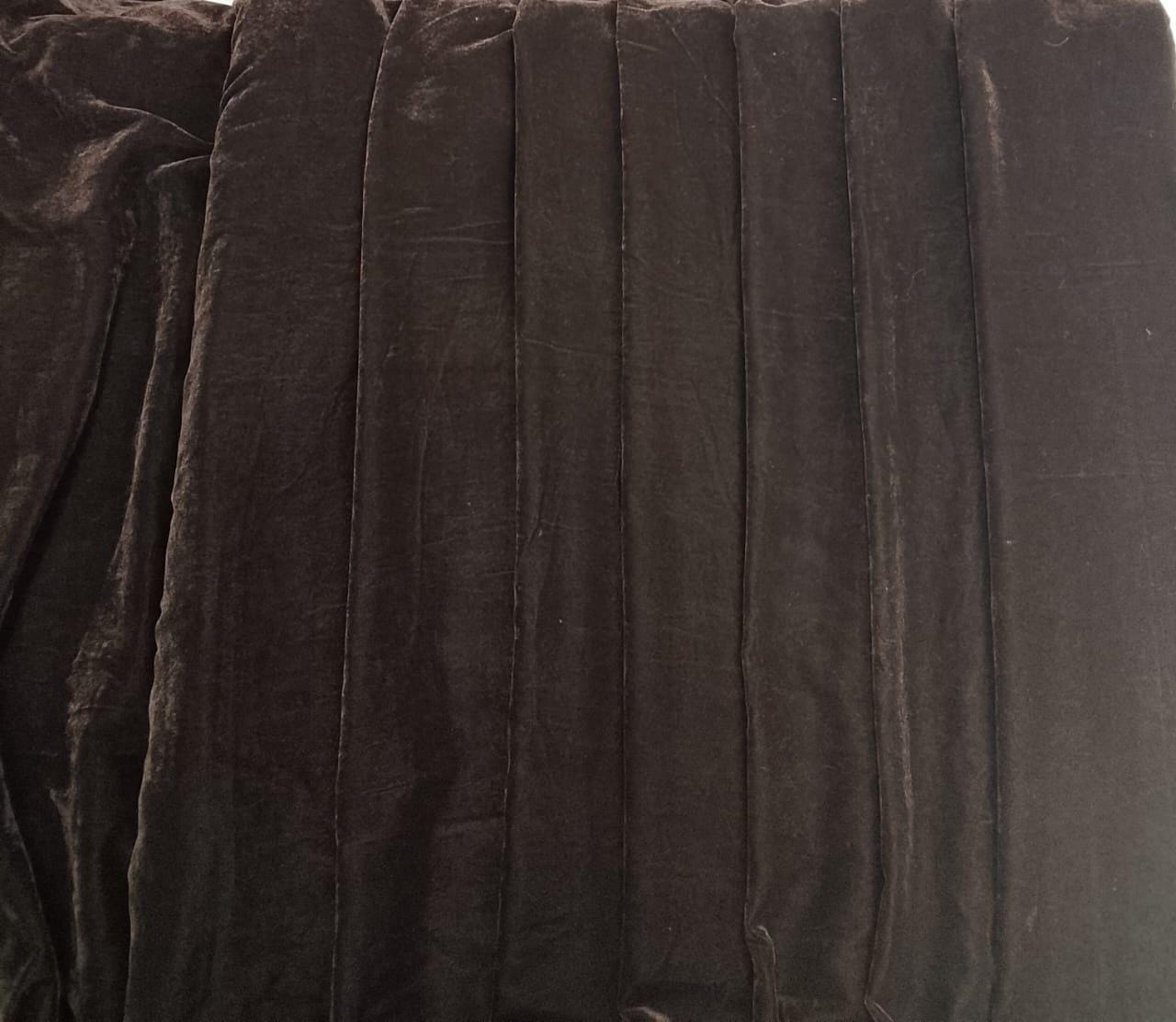 Velvet soft fabric 42” wide  Midnight Teal choose your yard meter in cut collection by HOME HEART Brands (Made in India)