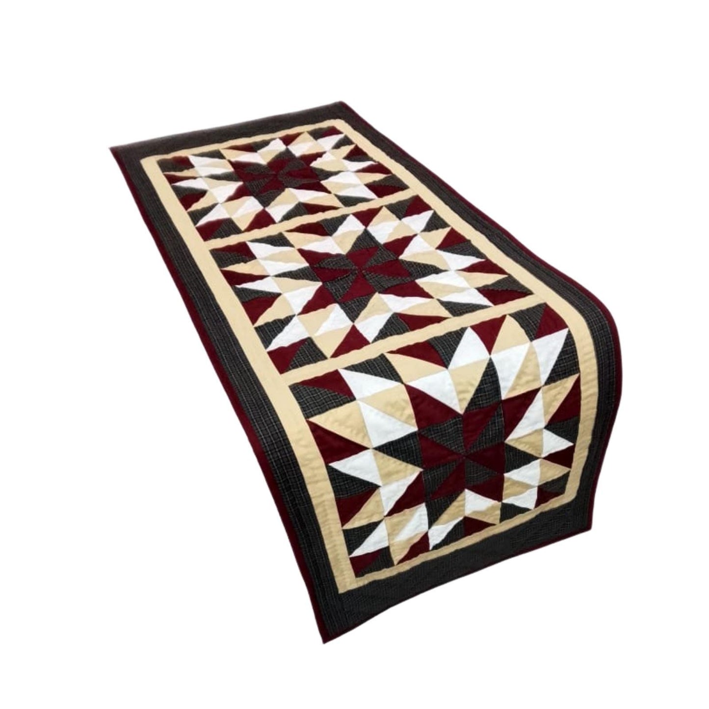 Table runner hand quilted patchwork Table Runner & table Toppers Southwestern star quilted runner by HOME HEART Brands(made in INDIA)