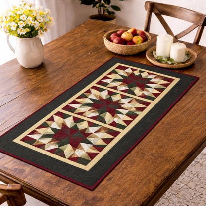 Table runner hand quilted patchwork Table Runner & table Toppers Southwestern star quilted runner by HOME HEART Brands(made in INDIA)