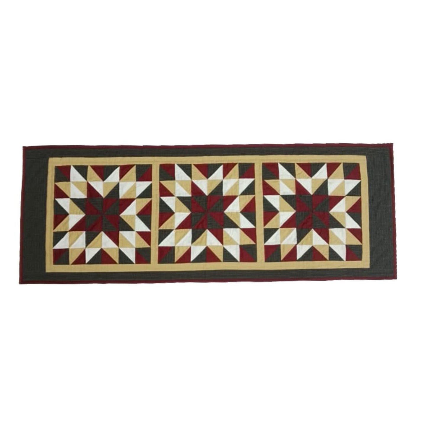 Table runner hand quilted patchwork Table Runner & table Toppers Southwestern star quilted runner by HOME HEART Brands(made in INDIA)