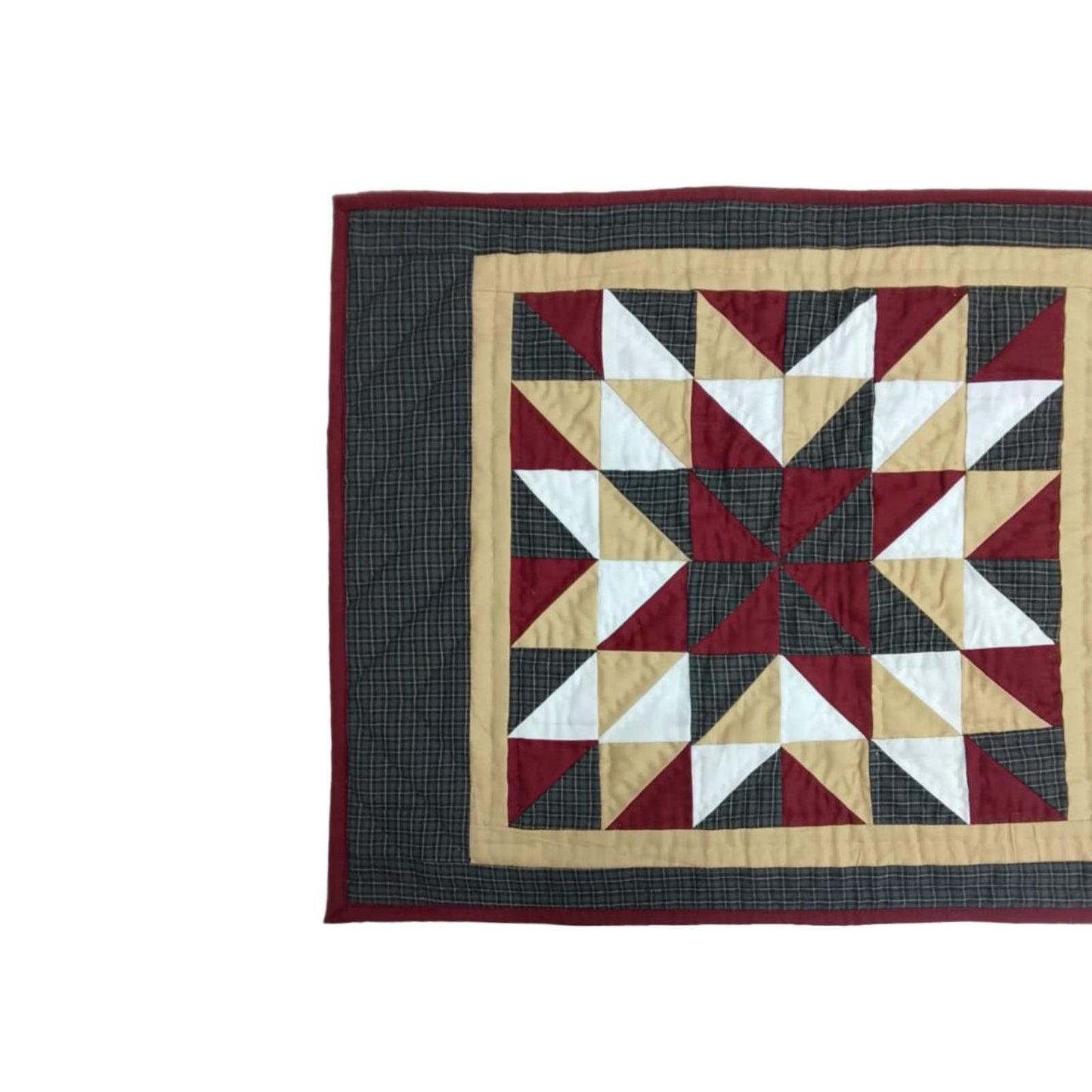 Table runner hand quilted patchwork Table Runner & table Toppers Southwestern star quilted runner by HOME HEART Brands(made in INDIA)
