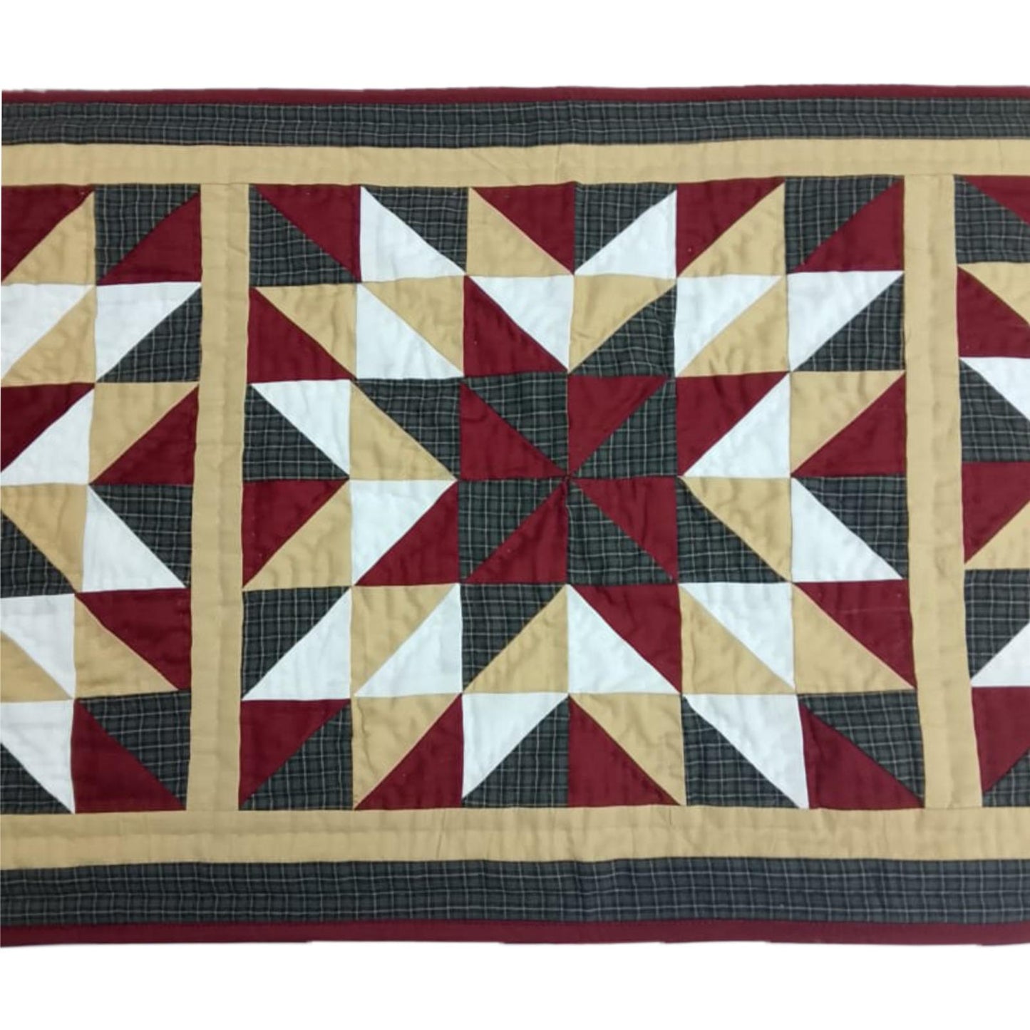 Table runner hand quilted patchwork Table Runner & table Toppers Southwestern star quilted runner by HOME HEART Brands(made in INDIA)