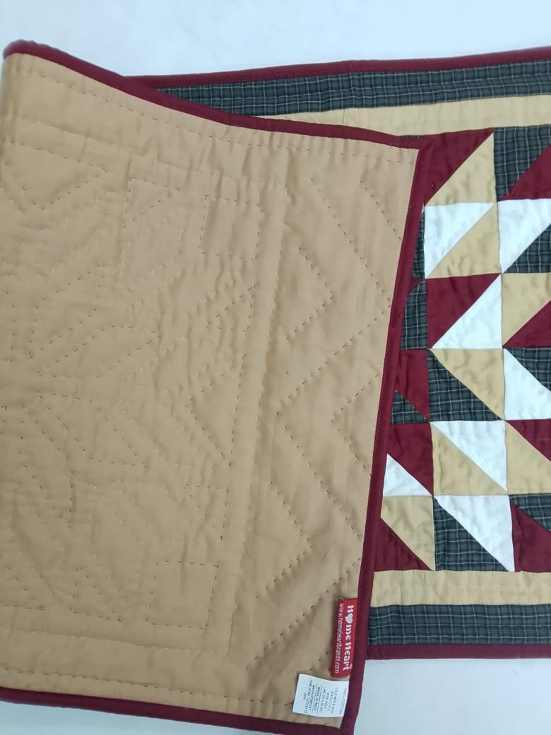 Table runner hand quilted patchwork Table Runner & table Toppers Southwestern star quilted runner by HOME HEART Brands(made in INDIA)