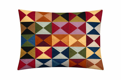Pillow sham hand Quilted Country Farmhouse Primitive pinwheel Cotton pillow cover Quilt Vintage Country patchwork case ,Pillow Cover