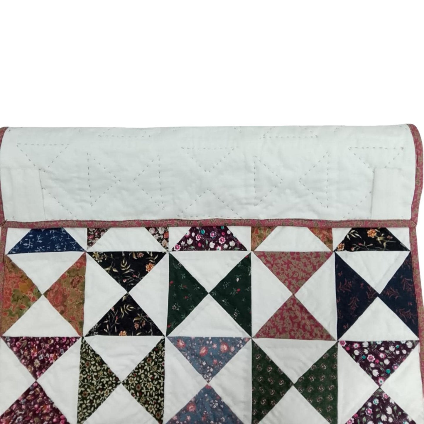Wall hanging  hand quilted quilt, wall hanging, Table topper, Patchwork | Floral Quilt Decor | pinwheel Cotton Quilt