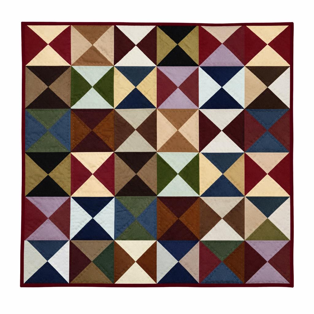 Wall hanging  hand quilted quilt, wall hanging, Table topper, Patchwork | Country Farmhouse Quilt Decor | Primitive pinwheel Cotton Quilt