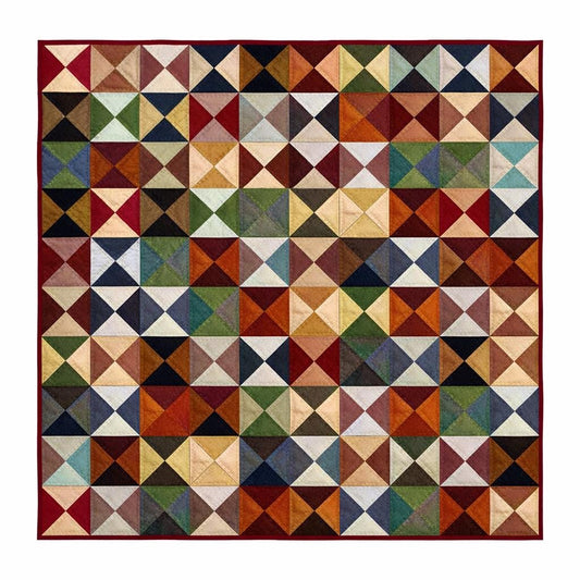 Wall hanging hand quilted quilt, Throws, Table topper, Baby Quilt Country pinwheel Farmhouse Rustic Bedding cotton by HOME HEART Brands