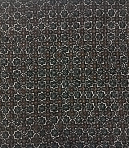 Star Embroidered black Velvet Fabric Luxury geometric design Upholstery  Fabric for Sofa Cushion by Home Heart Brands INDIA