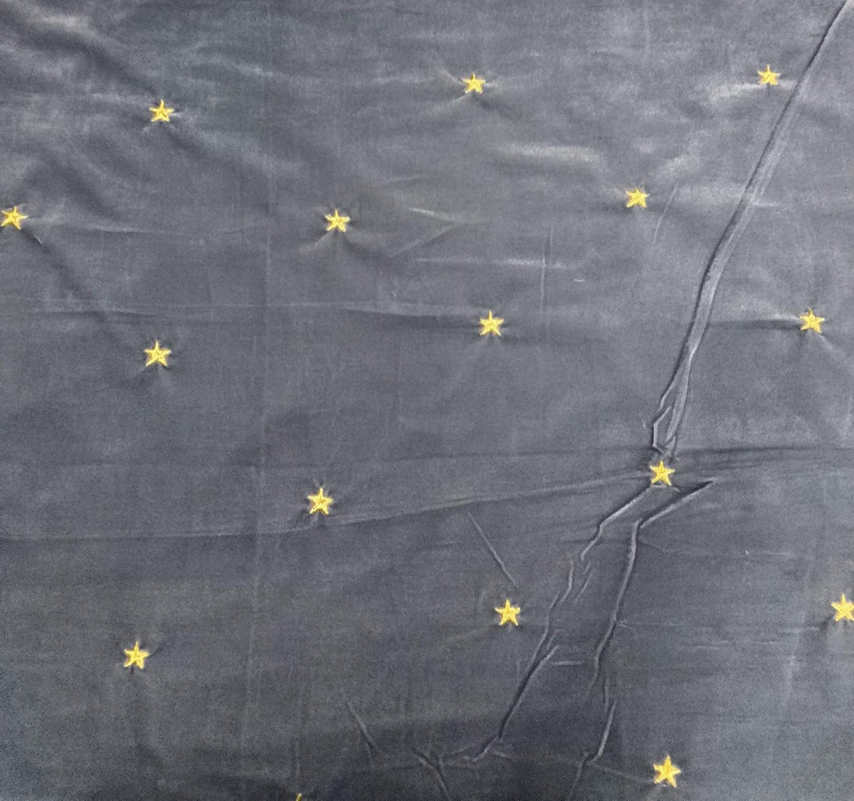 Fabric micro velvet crafted gold star embroidered soft fabric 42” wide choose your yard collection by HOME HEART Brands (Made in India)