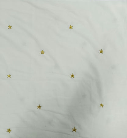 Fabric micro velvet crafted gold star embroidered soft fabric 42” wide choose your yard collection by HOME HEART Brands (Made in India)