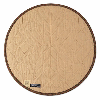 Hand made Hand quilted round Table Topper Southwestern star quilt by Home Heart brands (Made in India)