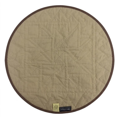 Hand made Hand quilted  round Table Topper Barn star quilt by Home Heart brands (Made in India)