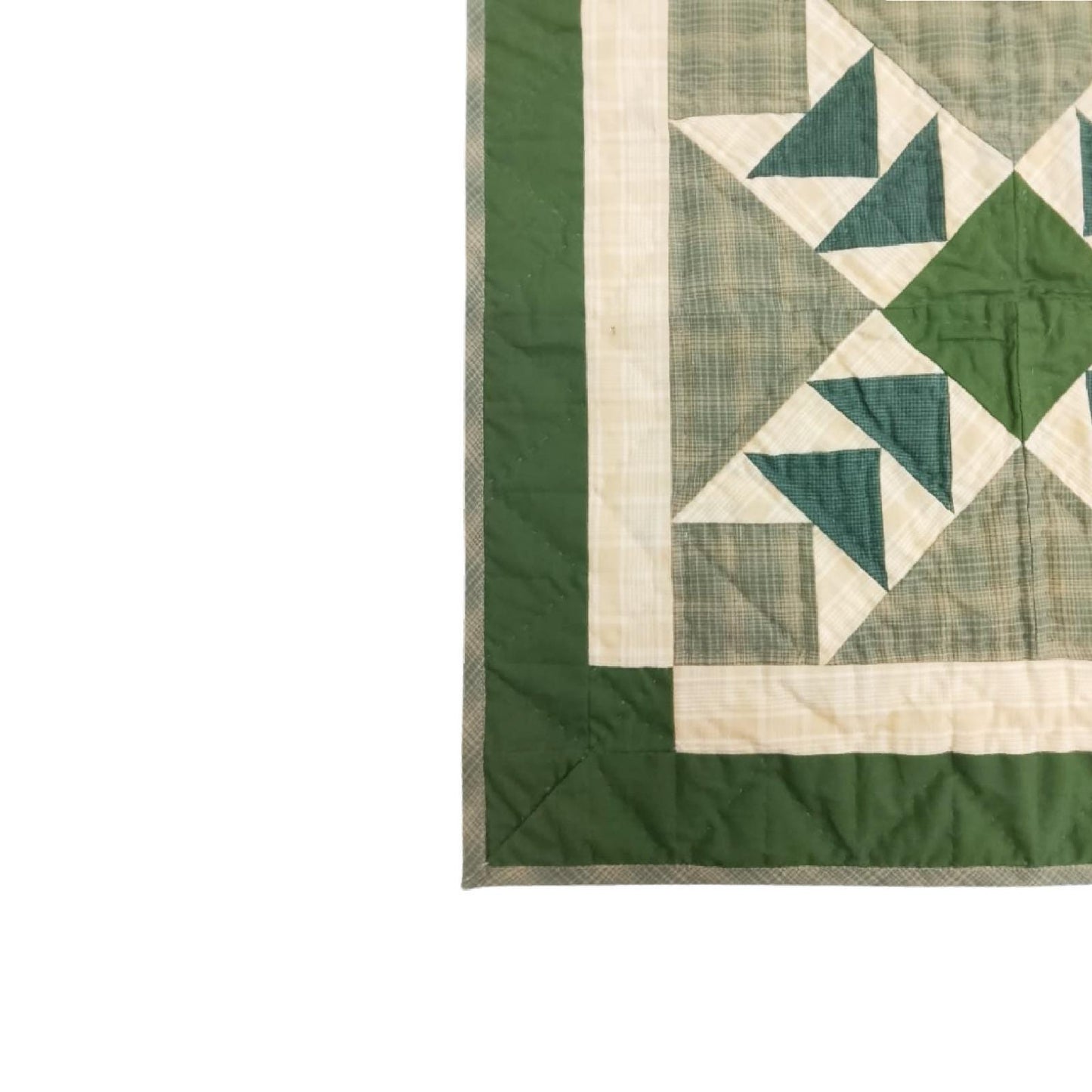 Wall hanging  hand quilted quilt, Table topper, Patchwork | Primitive flying geese Patchwork Farmhouse Quilt Decor | Primitive Cotton Quilt