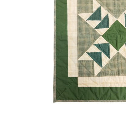 Wall hanging  hand quilted quilt, Table topper, Patchwork | Primitive flying geese Patchwork Farmhouse Quilt Decor | Primitive Cotton Quilt