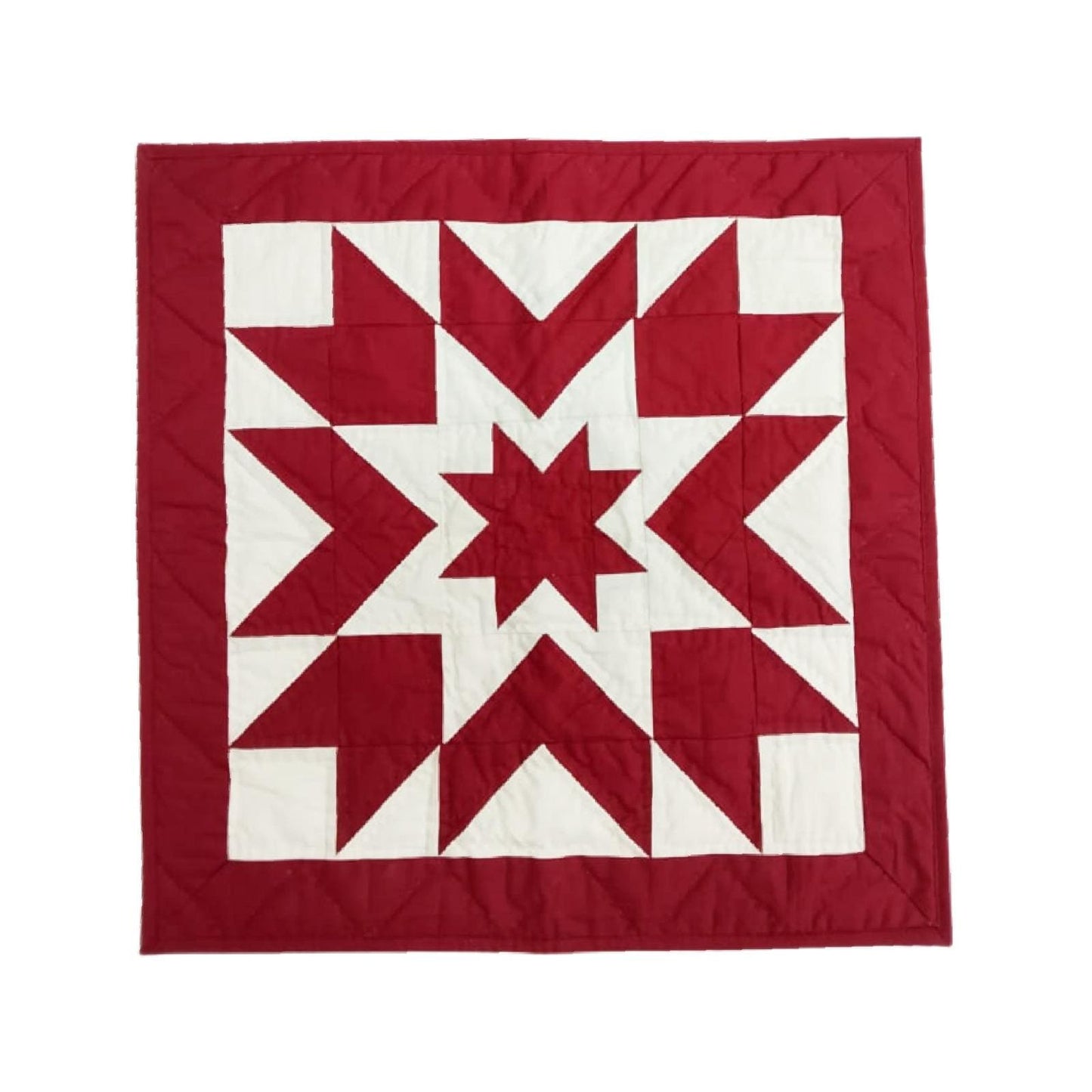 Wall hanging  hand quilted quilt, Table topper, Patchwork | Primitive barn quilt Patchwork Farmhouse Quilt Decor | Primitive Cotton Quilt