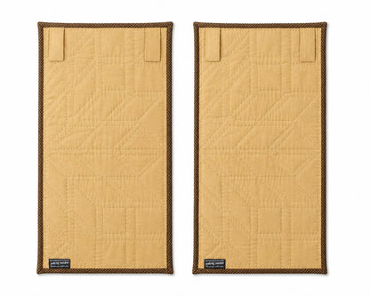 Hand made Hand quilted wall hanging, Table Topper 10"x20" Broken star quilt- set of 2 by Home Heart brands (Made in India)