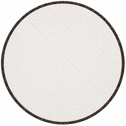 Hand made hand quilted round quilt, table accent piece, Table topper Autumn leaves fall quilt Cotton Heirloom Quality by HOME HEART Brands