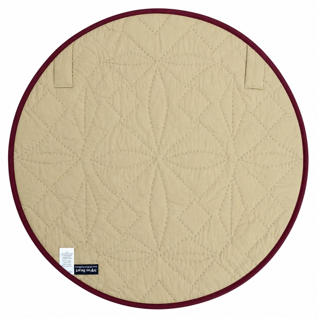 Hand made Hand quilted  round Table Topper Spinning Star quilt by Home Heart brands (Made in India)