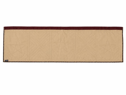 Primitive Cabin Star Window Valance Quilted Rod Pocket Farmhouse Valance Rustic Country Curtain Topper 72"x17" by Home Heart Brands