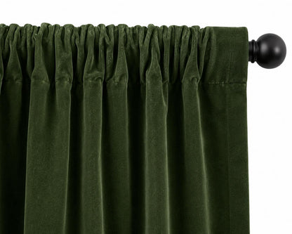 Luxury olive green Velvet Rod Pocket Window Valance Curtain Valance Farmhouse Velvet Kitchen Window Treatment Home Heart Collection