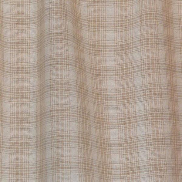 Beige Plaid Window Valance 17"x73" , Farmhouse Country Curtain Topper, Rustic Kitchen Window Treatment by HOME HEART BRANDS (Made in India)