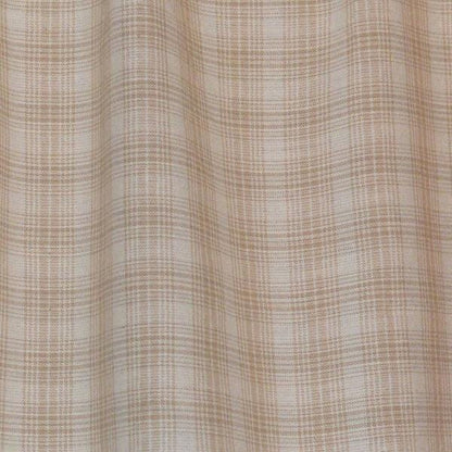 Beige Plaid Window Valance 17"x73" , Farmhouse Country Curtain Topper, Rustic Kitchen Window Treatment by HOME HEART BRANDS (Made in India)