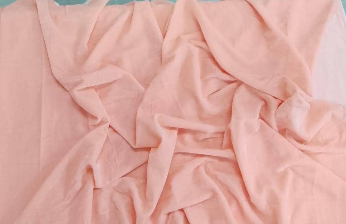 Peach Champagne Velvet Fabric by the Yard 42" width Soft Luxury Velvet for Curtains & Home Décor by HOME HEART Brands(Made in India)