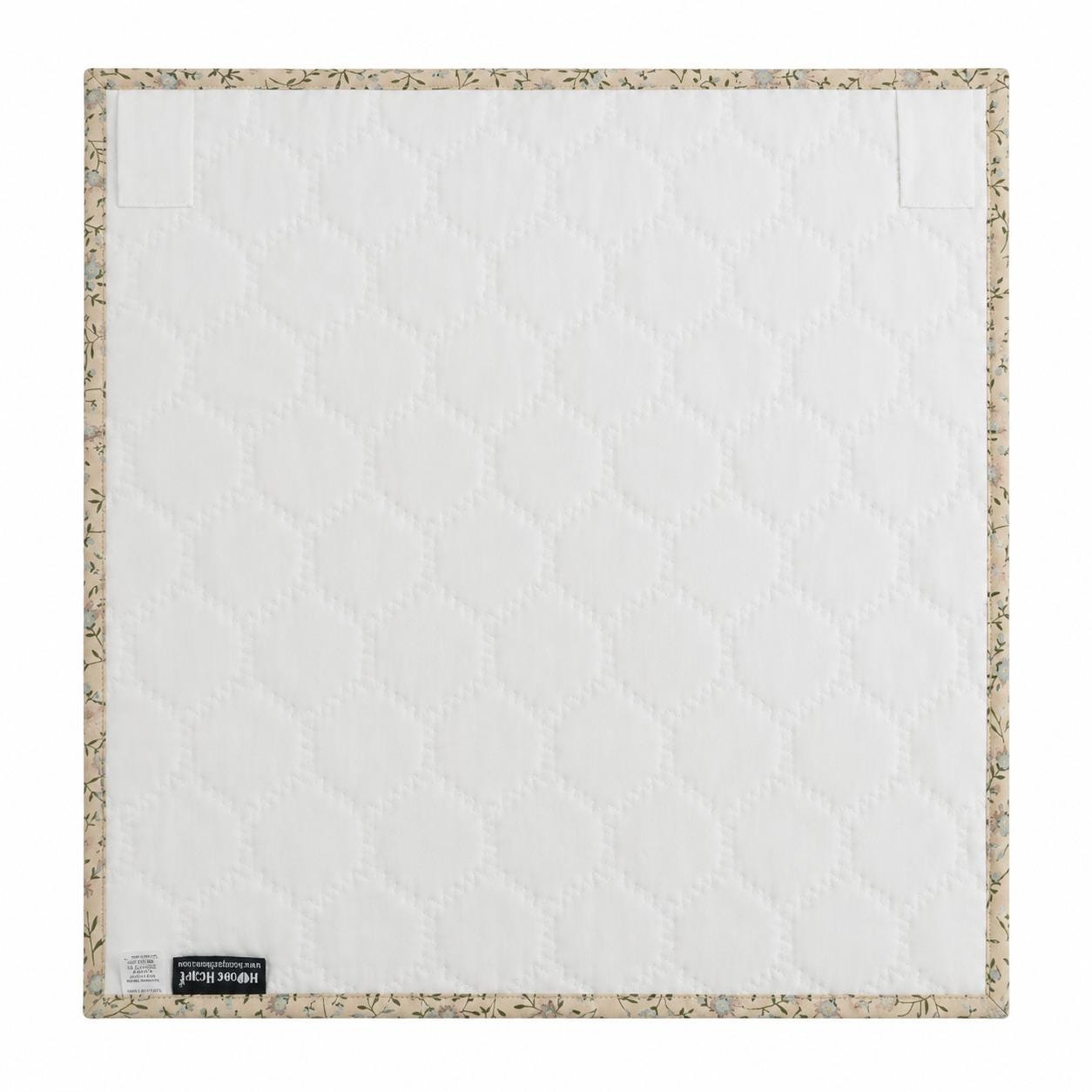 English Garden Hexagon Quilted Table Topper Handmade Floral Patchwork Wallhanging quilt Centerpiece by Home Heart Brands (Made in India)