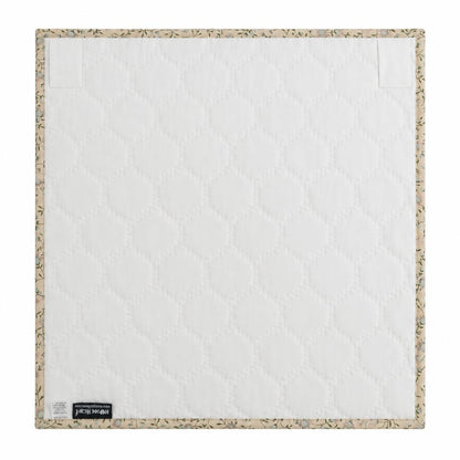 English Garden Hexagon Quilted Table Topper Handmade Floral Patchwork Wallhanging quilt Centerpiece by Home Heart Brands (Made in India)