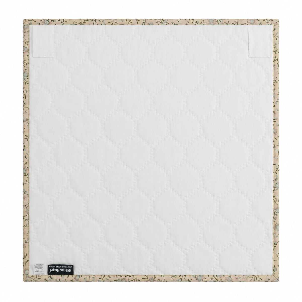 English Garden Hexagon Quilted Table Topper Handmade Floral Patchwork Wallhanging quilt Centerpiece by Home Heart Brands (Made in India)