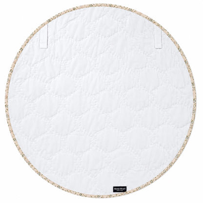 English Garden Hexagon Quilted Table Topper Handmade Floral Patchwork Round Tablemat farm Centerpiece by Home Heart Brands (Made in India)
