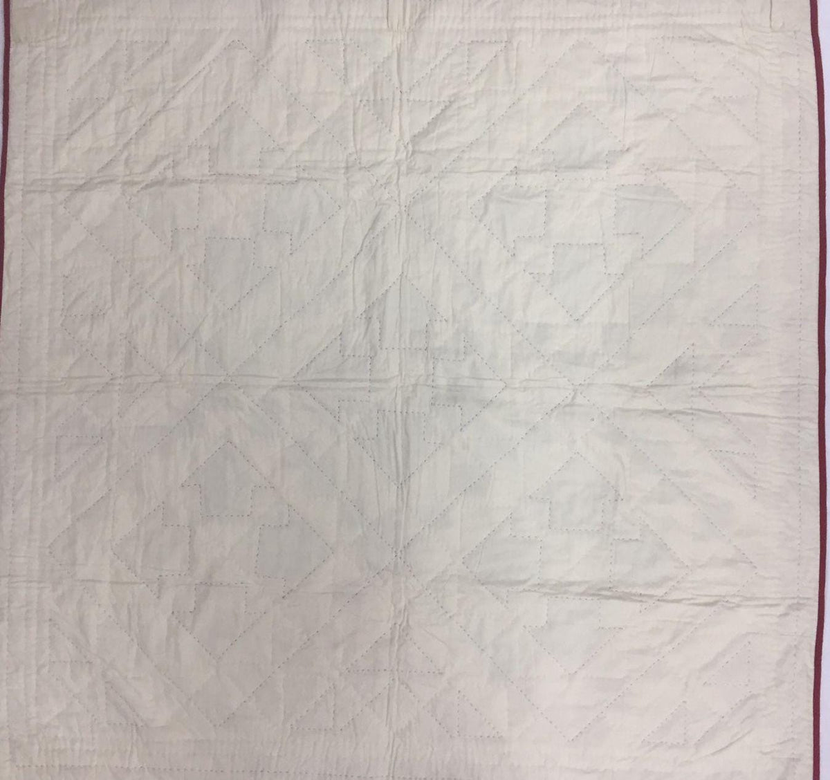 Diamond Chain Quilt Wall Hanging | Handmade Cotton Patchwork | Farmhouse Wall Decor | Baby Quilt | Throw Blanket by HOME HEART Brands
