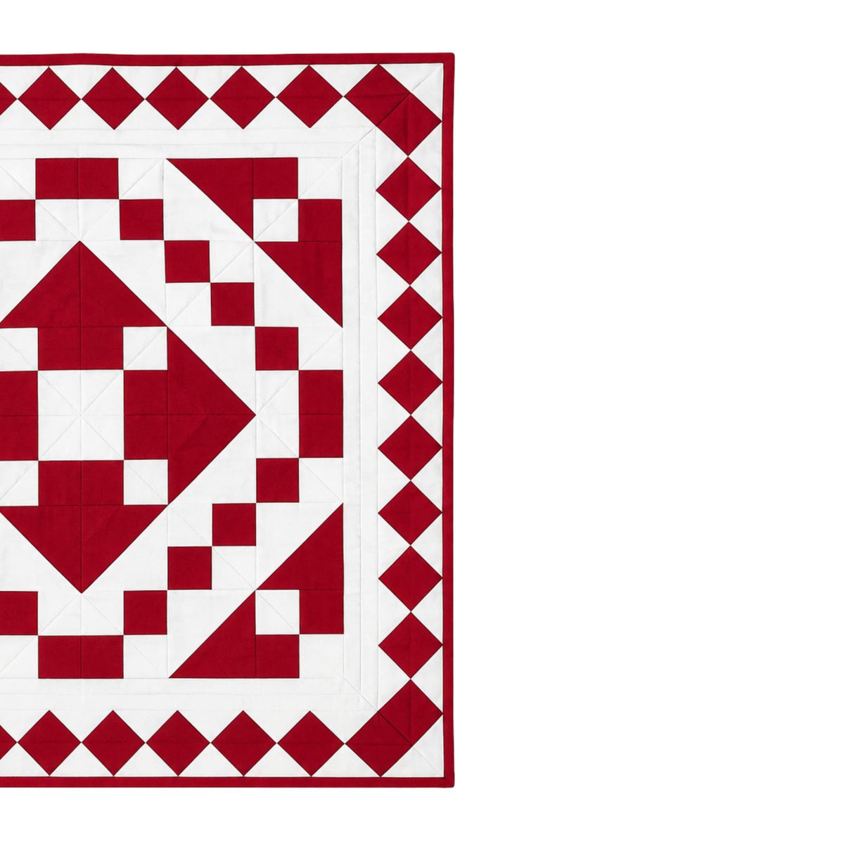 Diamond Chain Quilt Table Topper Quilted Table Topper Handmade Patchwork Wallhanging quilt Centerpiece by Home Heart Brands (Made in India)