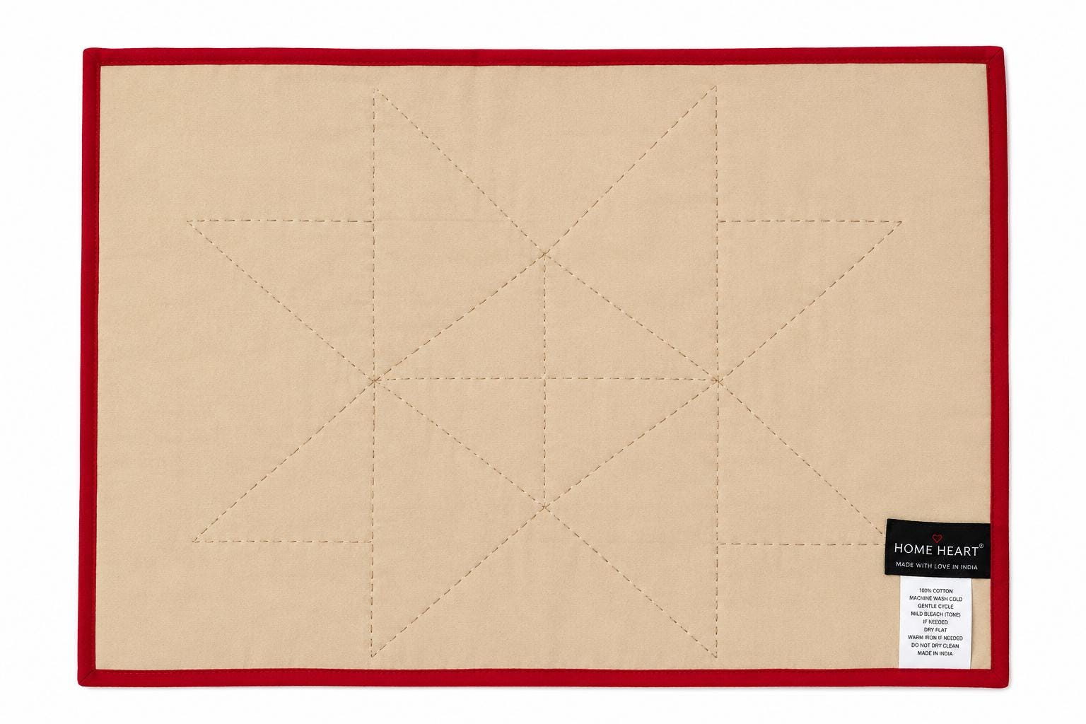 Flat Hand Quilted Table Runners & Toppers | Rising Country Star Plaid Collection | HOME HEART Brands | Made in India