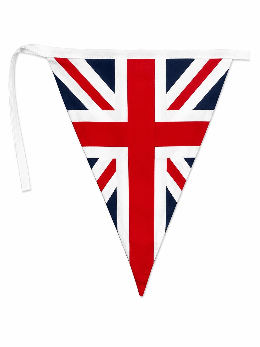 Primitive Union Jack Bunting Garland, British Flag Fabric Pennant Banner, Handmade decor Cotton Bunting by HOME HEART Brands (Made in India)