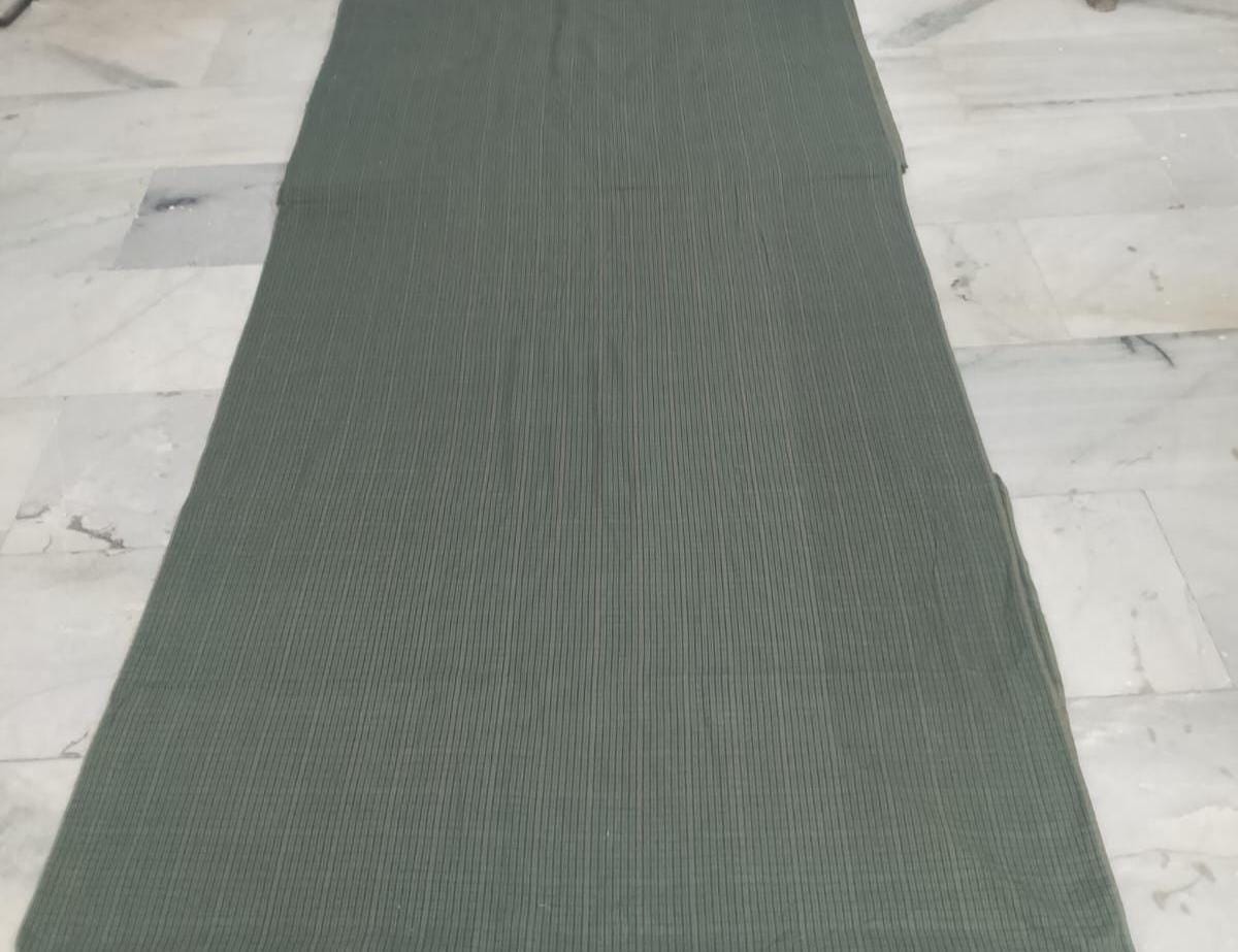 Heritage Green Seersucker Plaid Cotton Fabric by the Yard, 42" Wide Country Fabric, Rustic Homespun Material by HOME HEART (Made in India)