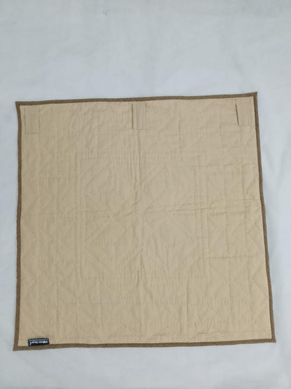 Hand quilted Primitive Diamond Star Patchwork Table Topper Farmhouse Mat Wall Hanging Handmade Quilt Decor by Home Heart (Made in India)