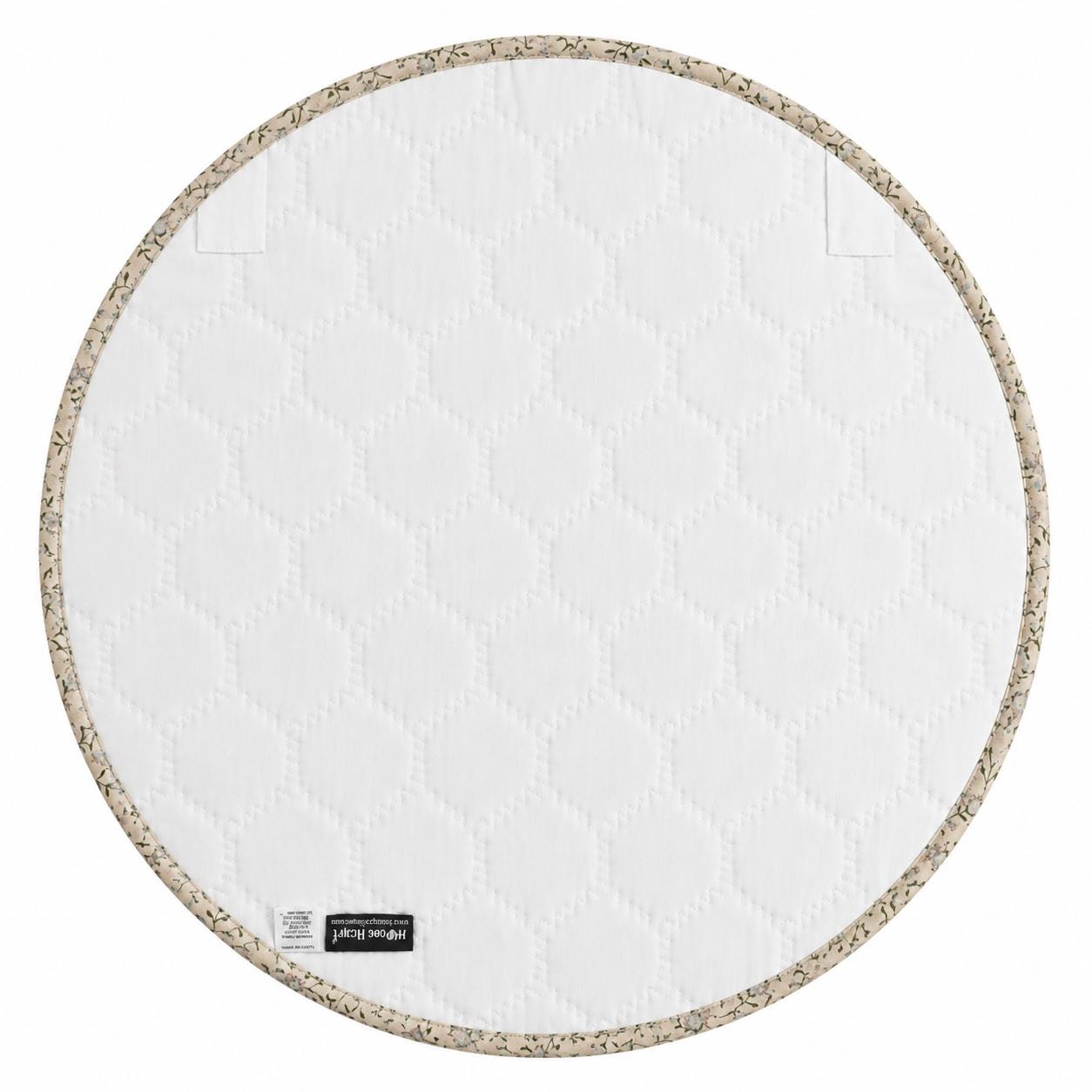 English Garden Hexagon Quilted Table Topper Handmade Floral Patchwork Wallhanging quilt Centerpiece by Home Heart Brands (Made in India)