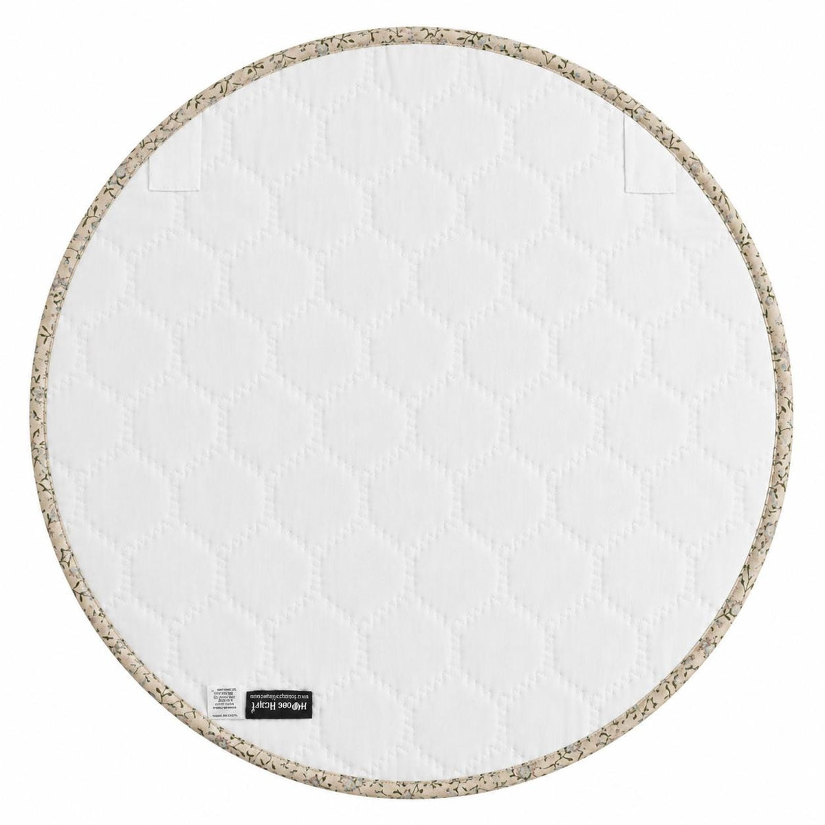 English Garden Hexagon Quilted Table Topper Handmade Floral Patchwork Wallhanging quilt Centerpiece by Home Heart Brands (Made in India)