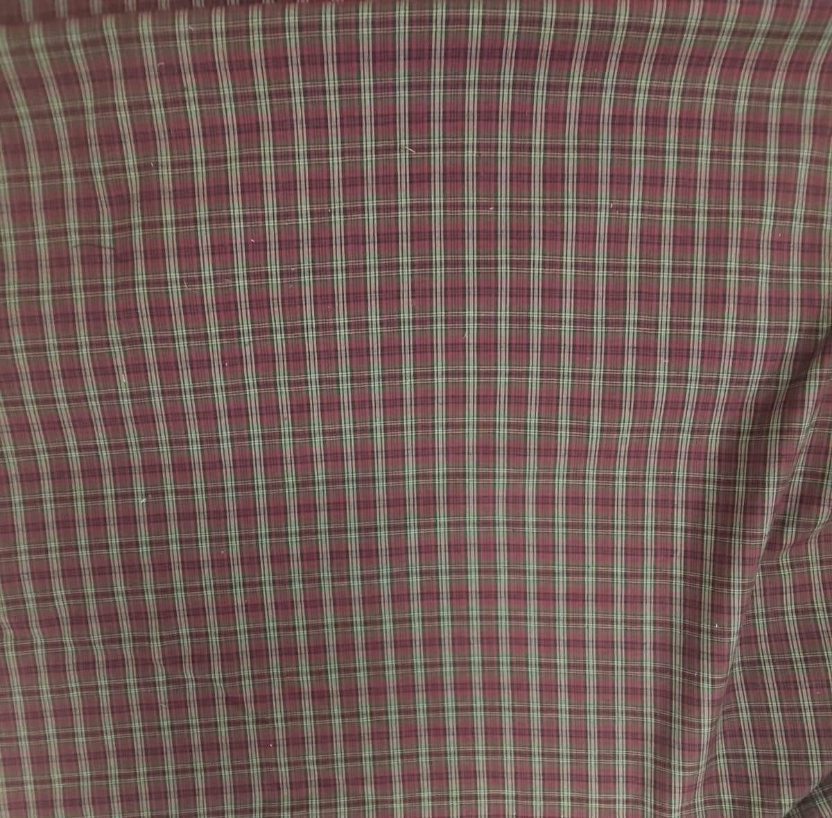 Cranberry Country Plaid Cotton Fabric 42" Wide Rustic Red Plaid Fabric by the Yard, Homespun Material by HOME HEART BRANDS (Made in India)