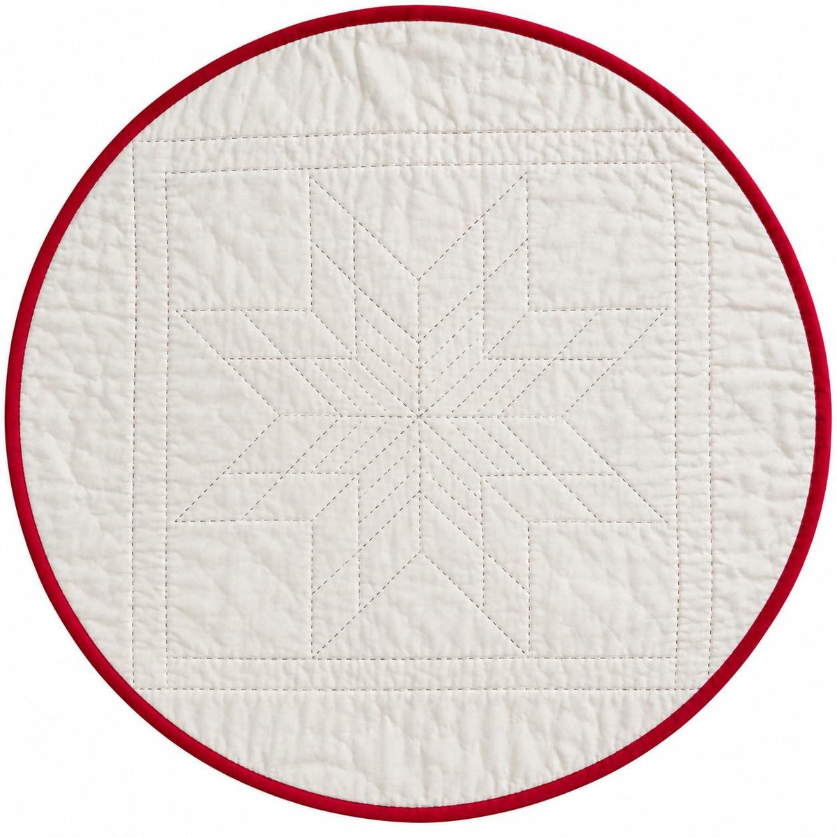 Lone star plaid Quilted round Table Topper Centerpiece Mat, Handmade Patchwork Thanks giving Table Decor by Home Heart brands (Made in India)