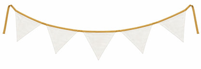 Primitive Autumn Patchwork Bunting Garland, Farmhouse Fall Pennant Banner, Rustic Thanksgiving Decor by HOME HEART Brands (Made in India)