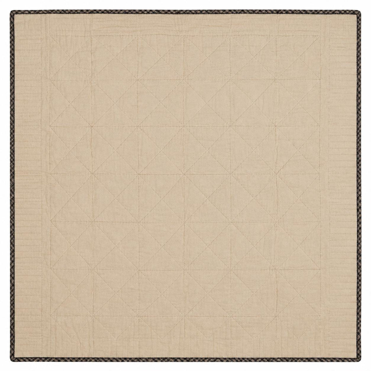 Primitive Patchwork Quilt 48x48 Inch, Handmade Lap Quilt, Rustic country Plaid Pinwheel Throw baby quilt Home Heart brands (Made in India)