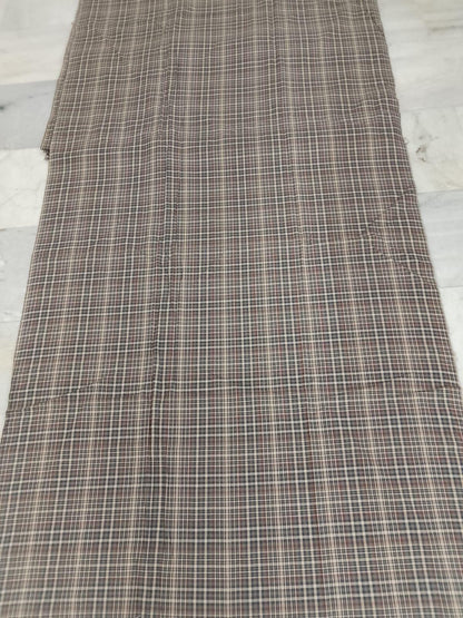 Primitive Burgundy Olive Green Plaid Fabric, Rustic Country Farmhouse Cotton Fabric by the Yard 42" wide, by HOME HEART (Made in India)
