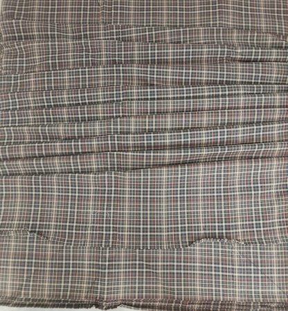 Primitive Burgundy Olive Green Plaid Fabric, Rustic Country Farmhouse Cotton Fabric by the Yard 42" wide, by HOME HEART (Made in India)