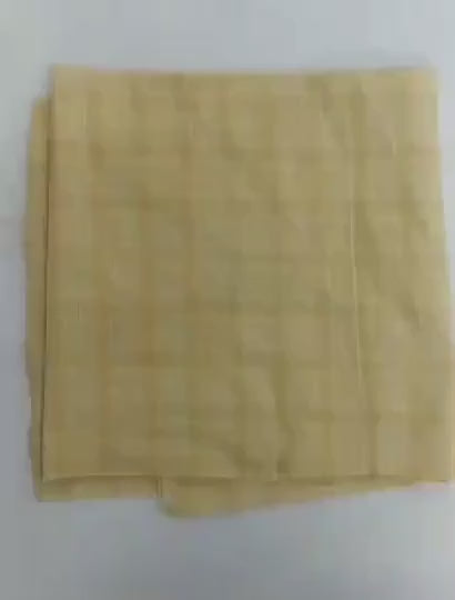 Fabric soft cotton beige plaid home spun Fabric choose your yard in cut collection by HOME HEART Brands (Made in India)